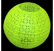 Бумажный фонарик с рисунком салатовый 35 см. 0924-19